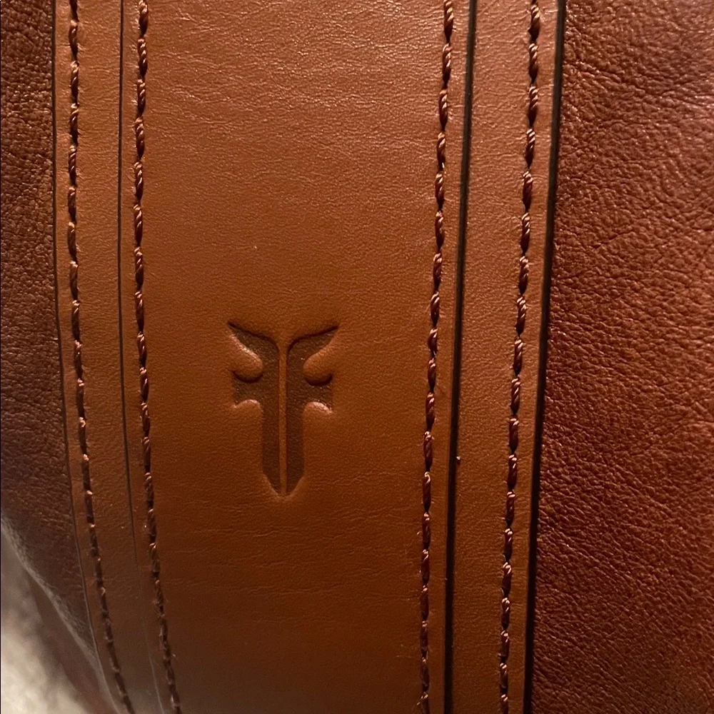 FRYE AND CO. Brown Leather Hobo with Studded Accent Strap - Picture 3 of 7
